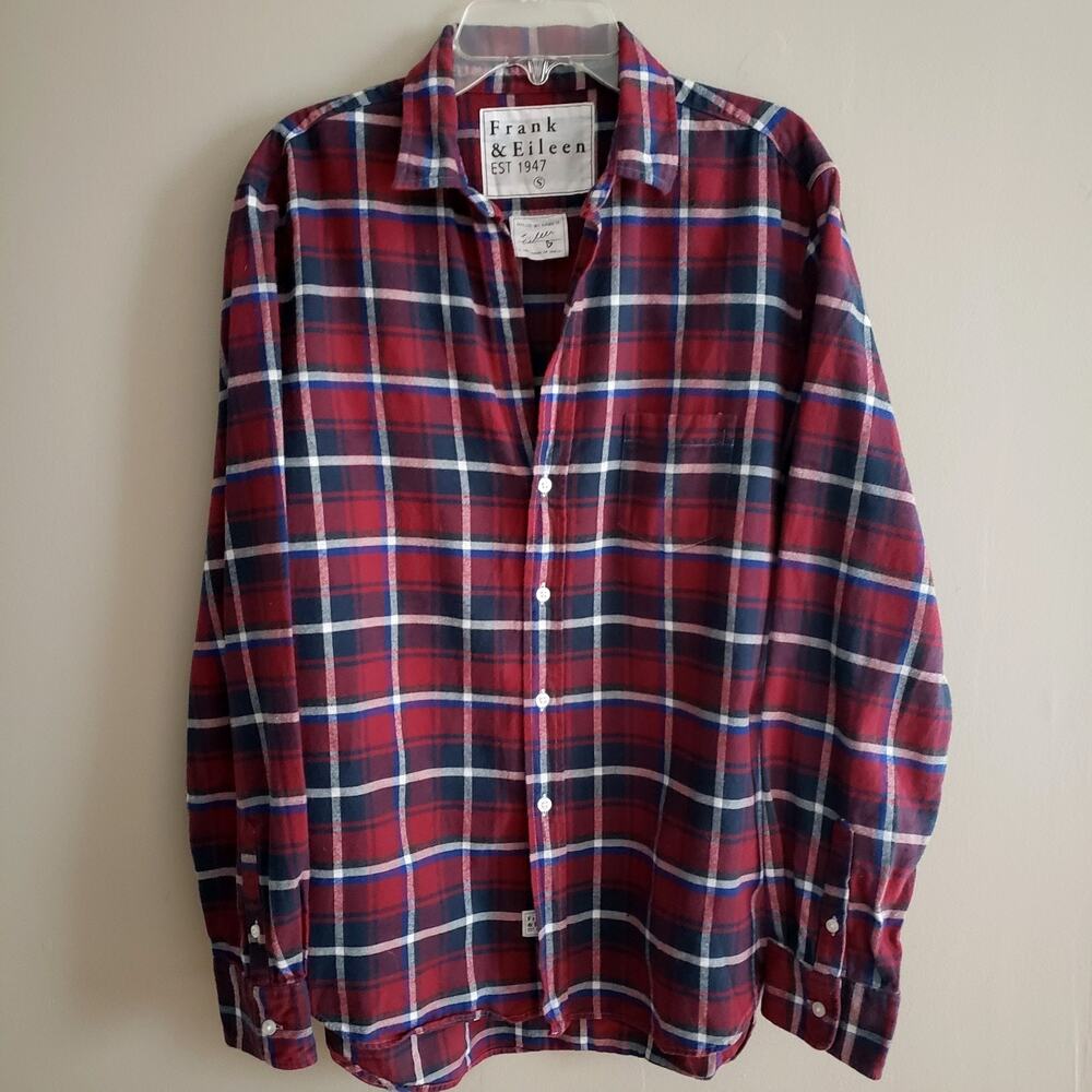 Frank & Eileen ~Eileen ~100% Cotton Italian Flannel Button Up Shirt Small